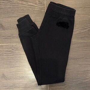Roots Black Joggers